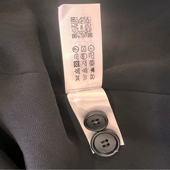 ZARA Velvet Blazer in Black. preppy Old Money Office Siren Academia Sz S NWT - Picture 6 of 6